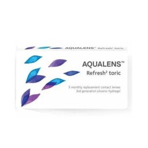 Aqualens refresh 2 toric, μηνιαίοι αστιγματικοι φακοί επαφής σιλικόνης υδρογελης (3 φακοί)